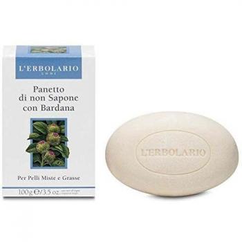L'Erbolario No Soap Bar with Burdock for Oily and Combination Skin 100g