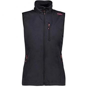 CMP Chaleco impermeable para mujer., Mujer, Chaqueta, 39A5086, Brillo antracita, D46