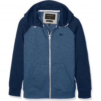 Quiksilver Everyday Zip Youth - Sudadera con capucha y cremallera para niño, color azul, talla XL