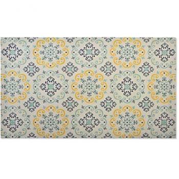 Wellindal Alfombra algodón 178x116 1800 gsm. étnico color