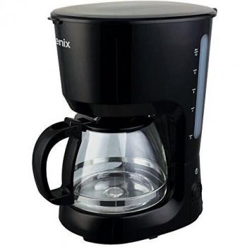 Cafetera de Filtro Igenix IG8127 Negra, 800W, Capacidad de 1.25 Litros, Jarra para 10 Tazas, Función Antigoteo y Mantenimiento del Calor, Emb