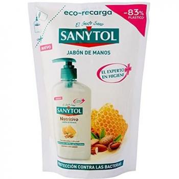 Sanytol - Eco Recarga de Jabón de Manos Nutritivo con Protección Total Contra Agentes Externos, Envase de 200 Mililitros