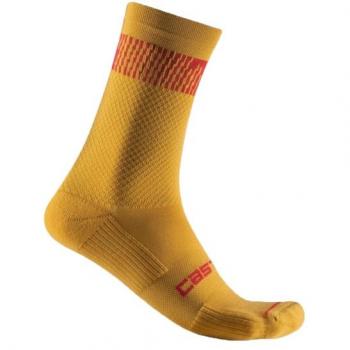 Calcetines Castelli Unlimited 18 Amarillo S-M
