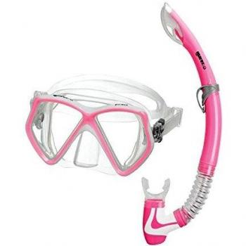 Mares Pirate - Set de Buceo, Color Rosa/Transparente, Talla SF