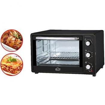 Horno Eléctrico Ventilado 45L con Termostato Regulable, Luz Interna y Timer de 60 Minutos - DCG MB9845N