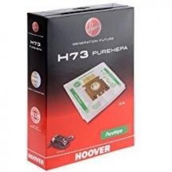 Hoover H73 H73-Hoover Bolsa para aspiradora Epa. Compatible con Freemotion, Pure Power, Telios Plus, Purepower Intelli-Sense, Sensory EVO A+++, Silent Energy. Incluye 4 uds, 2 litros, Nailon