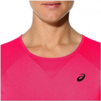 Asics Workout Top Camiseta de Manga Corta, Mujer, Rosa