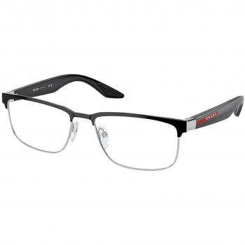 Prada Linea Rossa PS51PV 1AB1O1 Men's Eyeglasses Black Size 56 - Blue Light Block Available