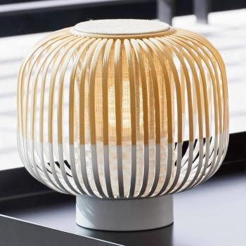 Lámpara de mesa Forestier Bamboo Light S 24 cm blanca