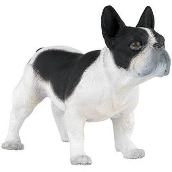 Papo 54006 Black and White French Bulldog Figurine Toy for Kids