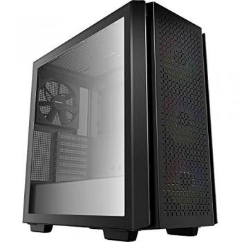 Caja PC E-ATX CG560 RGB 4F Black Tempered Glass DEEPCOOL BAHIAS 2X3.5, 2X2.5/Audio IN/OUT/2XUSB3.0