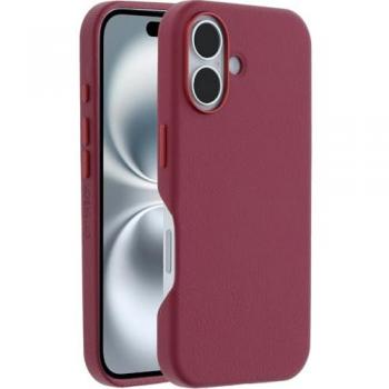 Funda OtterBox Symmetry de Cuero de Cactus con MagSafe para Apple iPhone 16 - Rojo Maroon Bells