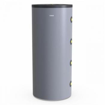 Tanque de inercia DEFRO 200L BCW-DBO-200-B-S, capacidad de 200 litros, fabricado en acero inoxidable, con aislamiento térmico eficiente, diseñado para sistemas de calefacción y refrigeración, conexión