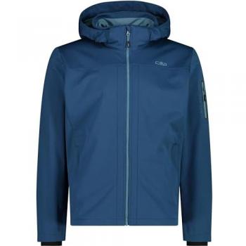CMP Light Softshell Zip Hood Jacket for Men - Blue Steel
