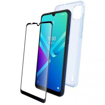 Flexible Case and Tempered Glass Pack for Wiko Y82