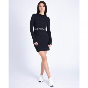 Vestido de mujer de milano con logo Calvin Klein Jeans
