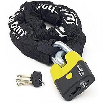 URBAN U8K120 Candado Cadena Antirrobo Alta Seguridad Homologado CLASSE Sra, Made in EU, ø15, 120 cm, Neutro