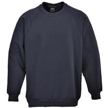 Sudadera Roma Unisex Portwest B300 Cuello Redondo Color Azul Marino Talla XXL