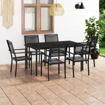 7-Piece Steel Outdoor Dining Set