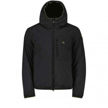Blauer Black Neoprene Winter Jacket for Men, Size XL