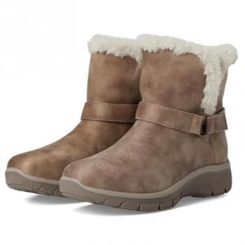 Skechers Easy Going Dreamers Move Women's Slip-On Winter Boots - Beige - Size 36