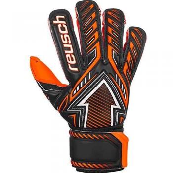 Reusch Freccia Junior Guantes de Portero, Infantil, Negro y Naranja, 4