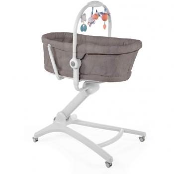 Chicco Baby Hug 4en1 - Sistema multifunción: moisés, hamaca, trona y silla, regulable en altura, color marrón