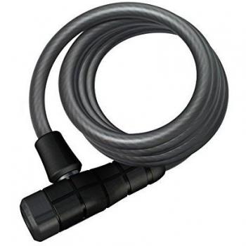 Abus AB5510K180B 5510K Primo 180 Key Coil Scmu Cable Lock, Black