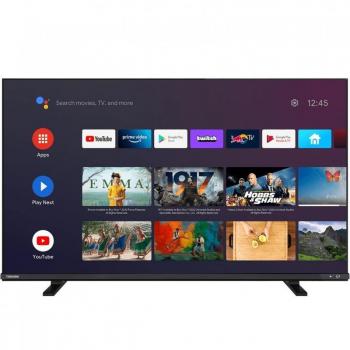 Televisor Toshiba 43 LED 4K UHD Smart TV con Android, WiFi, HDR10, Dolby Vision, Sintonizador HD DVB-T2/C/S2, HDMI y USB