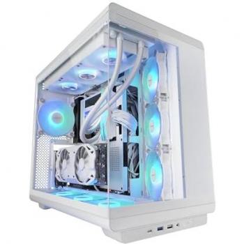 Torre ATX Mars Gaming MC-REV con Doble Cristal Templado y 3 Ventiladores ARGB Blanca