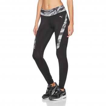Puma Graphic Long Mallas, Mujer, Black/AOP, S