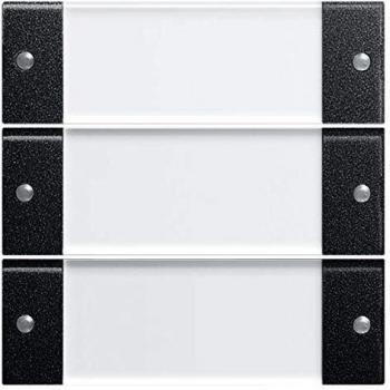 Gira 2133005 System 55 Triple Rocker Switch Set with Clear/Black Labeling Field