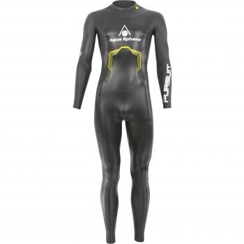 Aqua Sphere Hombres de Búsqueda Triatlón Traje, Hombre, Color Negro/Amarillo, Tamaño Large