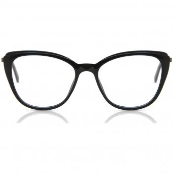Cat Eye Full Rim Plastic Women’s Prescription Glasses - Black - Size 51 - Blue Light Block Available - SmartBuy Collection
