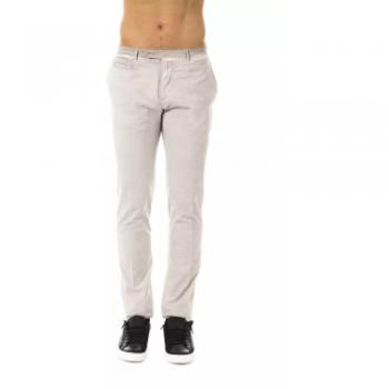 Uominitaliani Gray Cotton Jeans & Pant - IT54 | XXL
