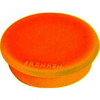 Imanes de Sujeción Amarillos 24 mm, Fuerza de Adhesión 300 g, Pack de 10 Unidades