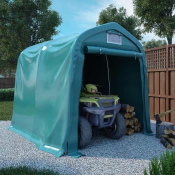 Carpa de almacenamiento PVC verde 1,6x2,4 m