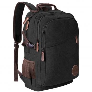 Mochilas Lona Vintage de Faxsthy, Mochila para Portátil 17.3 Pulgadas Multiusos Mochilas para el Trabajo Escolar