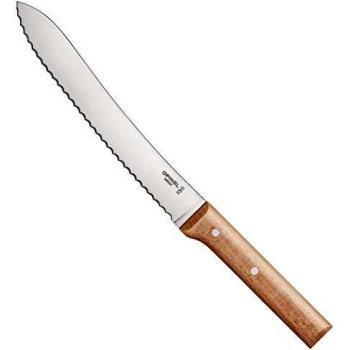 Cuchillo para Pan Opinel Parallele N°116, 21 cm - Hoja de Acero Inoxidable con Dientes Especiales para Panes y Mango de Madera de Haya