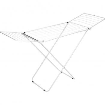 Tendedero plegable de acero y aluminio Gaviao ER-01 300 con alas delta, metal reforzado, incluye caja de 8 unidades