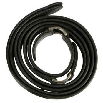 PFIFF Piel Tren Cuerdas einspänner, Negro 200 cm