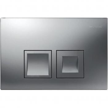 Placa de descarga Geberit Delta35 para doble descarga, cromo mate (115.135.46.5)