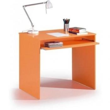Links - Mesa ordenador con bandeja extensible, 90 x 79 x 54 cm, color Naranja