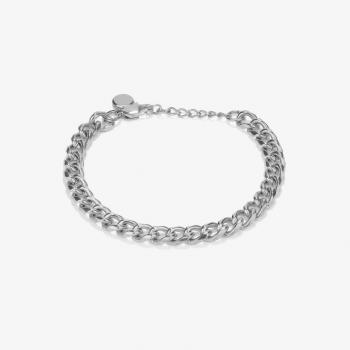 Pulsera de hombre Radiant RH000095, pulsera de acero plateada