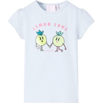 Camiseta infantil azul claro 104
