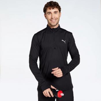 Camiseta de running Puma Run Favorite 1/4 Zip Black