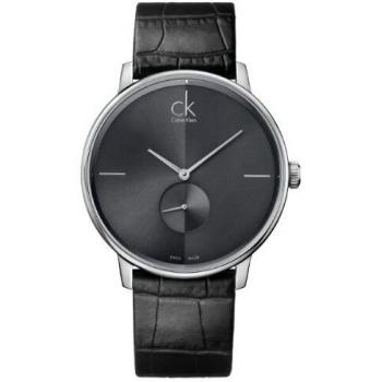 Calvin klein leather accent analogue quartz ladies watch xs k2y231c3