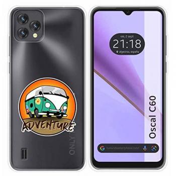 Funda de Silicona Transparente con Dibujos para Blackview Oscal C60 Adventure