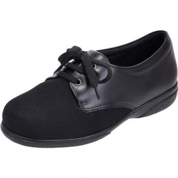 Cosyfeet Sienna Extra Roomy Women's Shoes - Black - Size 5-6E - Extra Wide