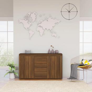 Aparador de Madera Multicapa Marrón Roble 120x36x69 cm